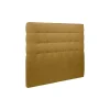 Sommeil De Plomb Lit avec tête de lit capitonnée tissu et sommier kit - Lit en bois massif* Lit Double