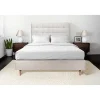 Sommeil De Plomb Lit avec tête de lit capitonnée et sommier tapissier - Lit en bois massif* Lit Simple