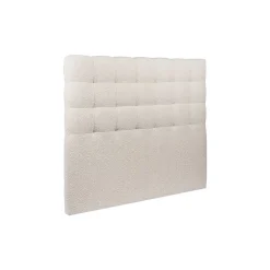 Sommeil De Plomb Lit avec tête de lit capitonnée et sommier tapissier - Lit en bois massif* Lit Simple