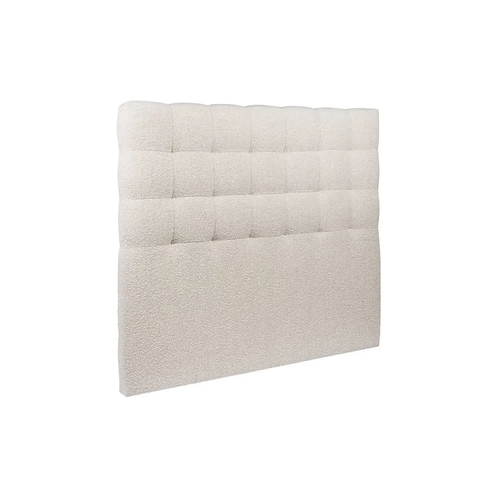 Sommeil De Plomb Lit avec tête de lit capitonnée et sommier tapissier - Lit en bois massif* Lit Double