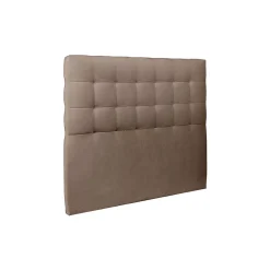 Sommeil De Plomb Lit avec tête de lit capitonnée velours et sommier - Lit en bois massif* Lit Simple