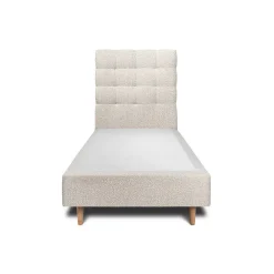 Lit avec tête de lit capitonnée et sommier tapissier - Lit en bois massif>Sommeil De Plomb New