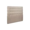 Sommeil De Plomb Lit avec tête de lit capitonnée tissu et sommier tapissier - Lit en bois massif* Lit Simple