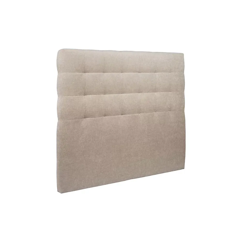 Sommeil De Plomb Lit avec tête de lit capitonnée tissu et sommier tapissier - Lit en bois massif* Lit Simple