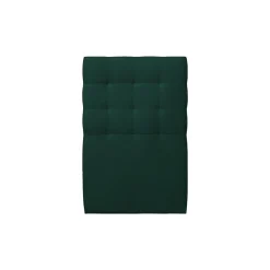 Lit avec tête de lit capitonnée velours et sommier kit - Lit en bois massif><noscript><img width=