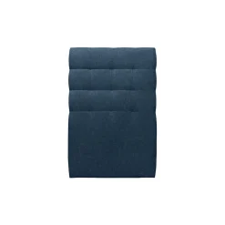 Lit avec tête de lit capitonnée tissu et sommier tapissier - Lit en bois massif><noscript><img width=