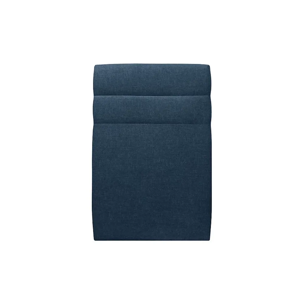Sommeil De Plomb Lit avec tête de lit lignes tissu et sommier kit - Lit en bois massif* Lit Simple
