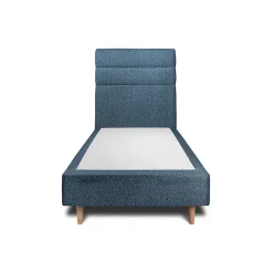 Lit avec tête de lit lignes bouclette et sommier tapissier - Lit en bois massif>Sommeil De Plomb Best