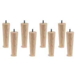 Lit avec tête de lit lignes tissu et sommier tapissier - Lit en bois massif><noscript><img width=