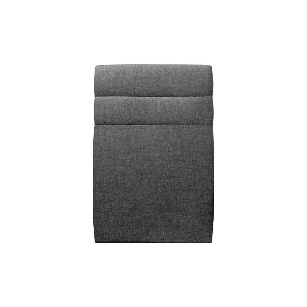 Lit avec tête de lit lignes tissu et sommier kit - Lit en bois massif>Sommeil De Plomb Outlet