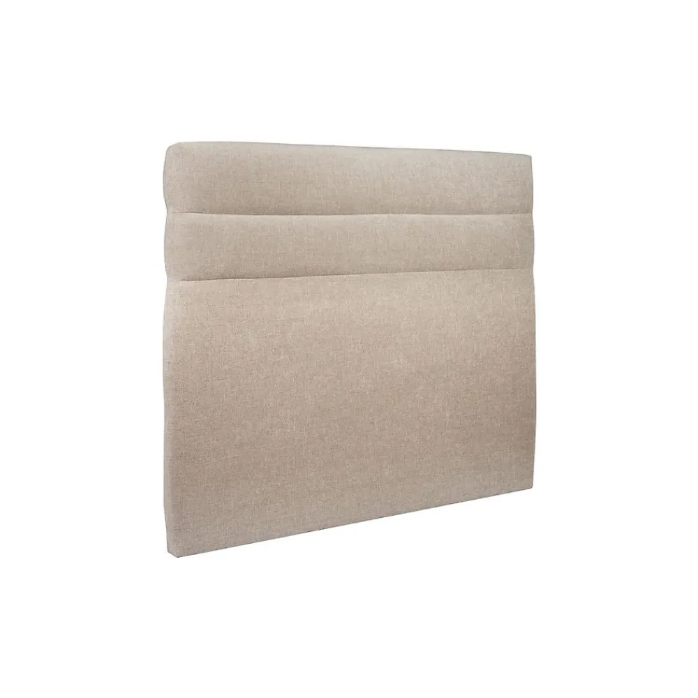 Lit avec tête de lit lignes tissu et sommier tapissier - Lit en bois massif>Sommeil De Plomb Hot