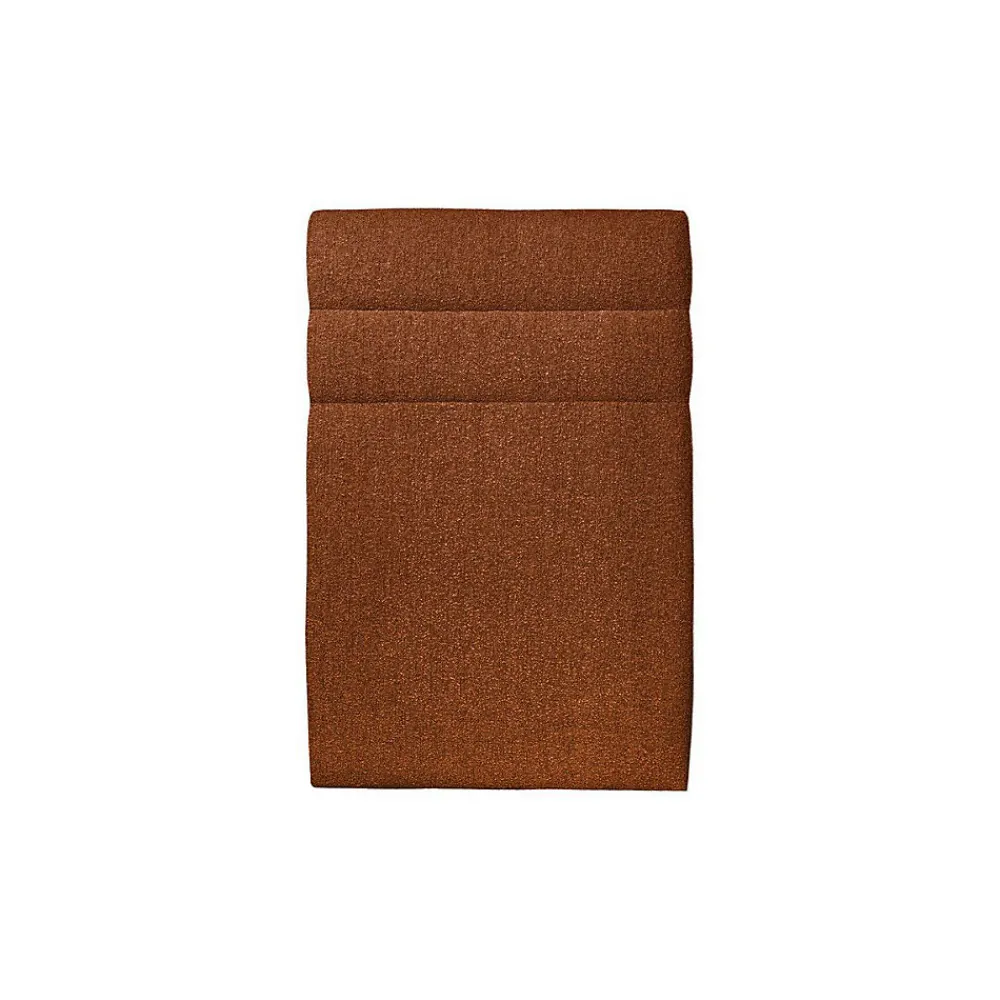 Lit avec tête de lit lignes bouclette et sommier kit - Lit en bois massif>Sommeil De Plomb Discount