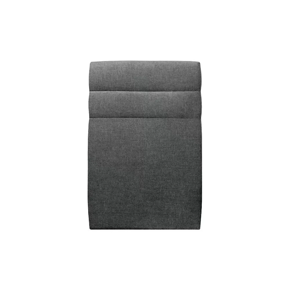 Sommeil De Plomb Lit avec tête de lit lignes tissu et sommier tapissier - Lit en bois massif* Lit Simple