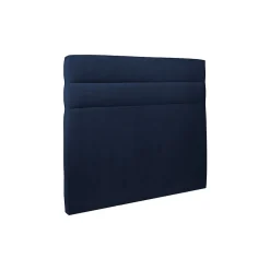 Lit avec tête de lit lignes velours et sommier kit - Lit en bois massif><noscript><img width=