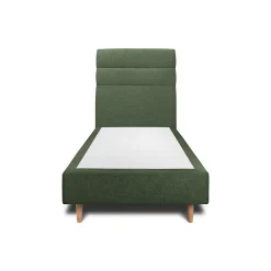 Lit avec tête de lit lignes tissu et sommier tapissier - Lit en bois massif>Sommeil De Plomb Online