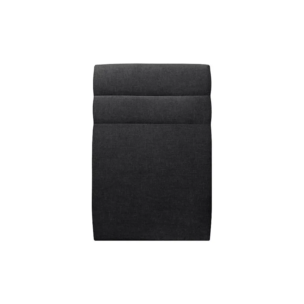 Sommeil De Plomb Lit avec tête de lit lignes tissu et sommier tapissier - Lit en bois massif* Lit Simple