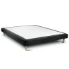 Sommeil De Plomb Lit avec tête de lit lignes bouclette et sommier tapissier - Lit en bois massif* Lit Simple