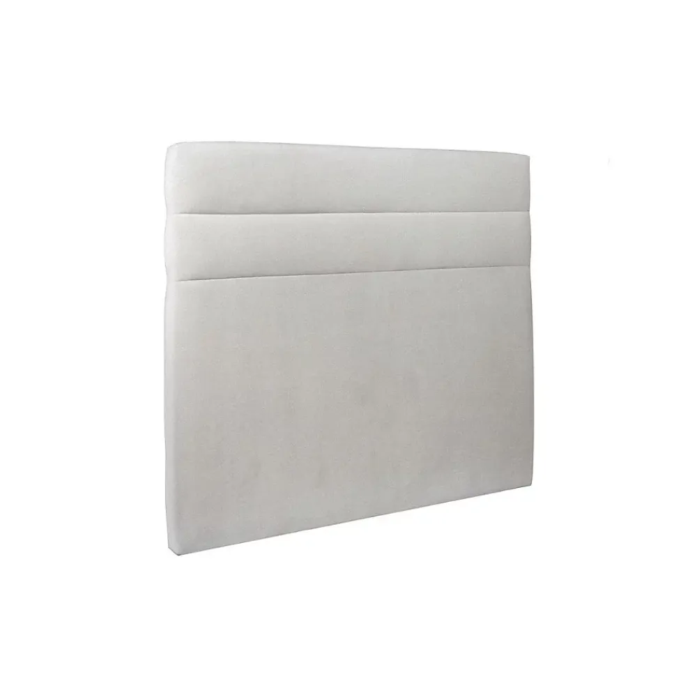 Sommeil De Plomb Lit avec tête de lit lignes velours et sommier tapissier - Lit en bois massif* Lit Simple