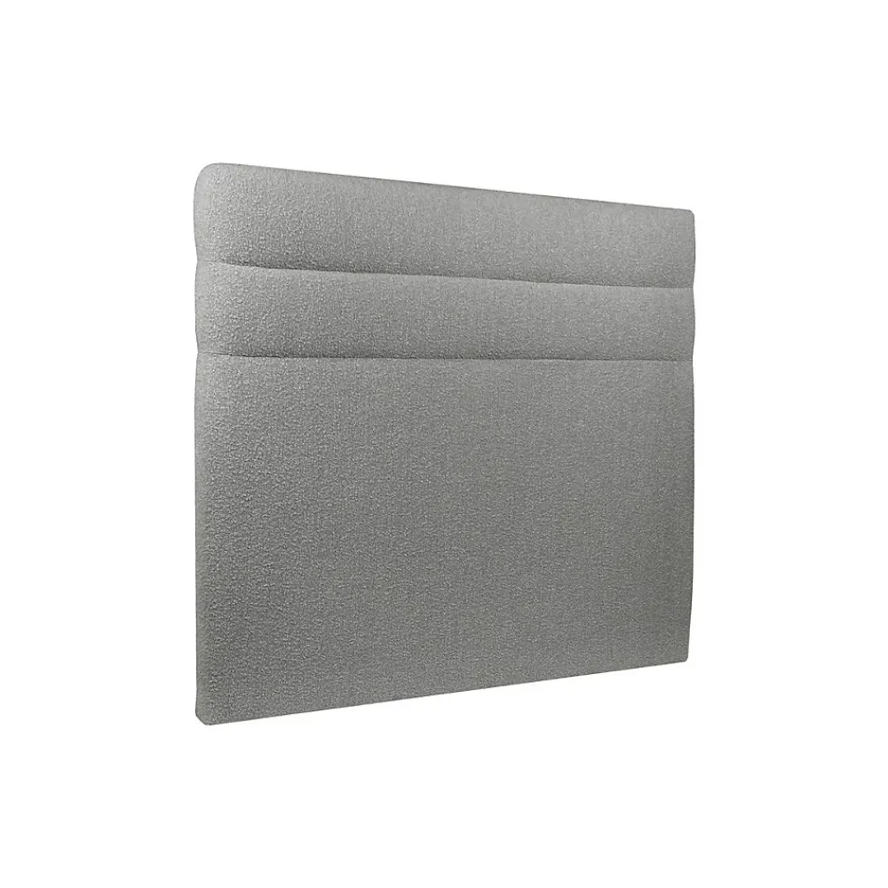 Sommeil De Plomb Lit avec tête de lit lignes bouclette et sommier tapissier - Lit en bois massif* Lit Double