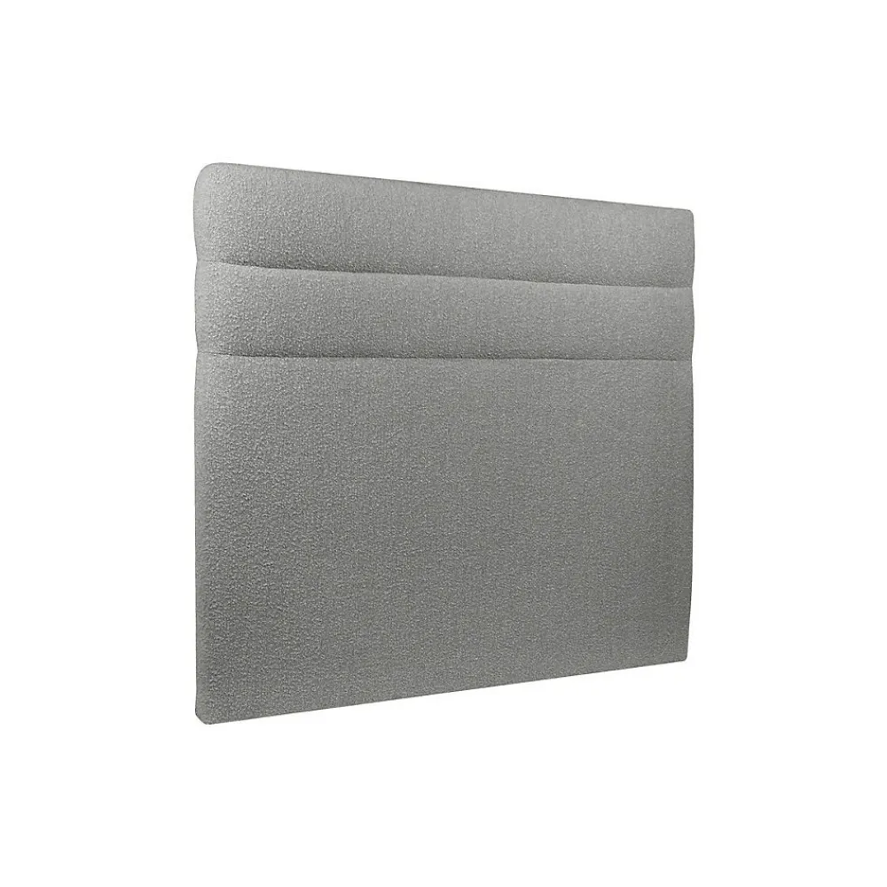 Lit avec tête de lit lignes bouclette et sommier tapissier - Lit en bois massif>Sommeil De Plomb Clearance