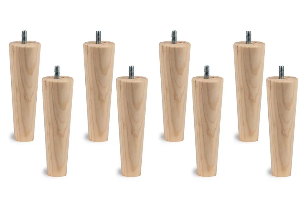 Sommeil De Plomb Lit avec tête de lit lignes bouclette et sommier tapissier - Lit en bois massif* Lit Double