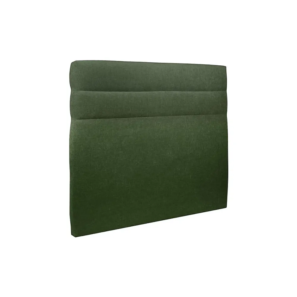 Sommeil De Plomb Lit avec tête de lit lignes tissu et sommier tapissier - Lit en bois massif* Lit Double