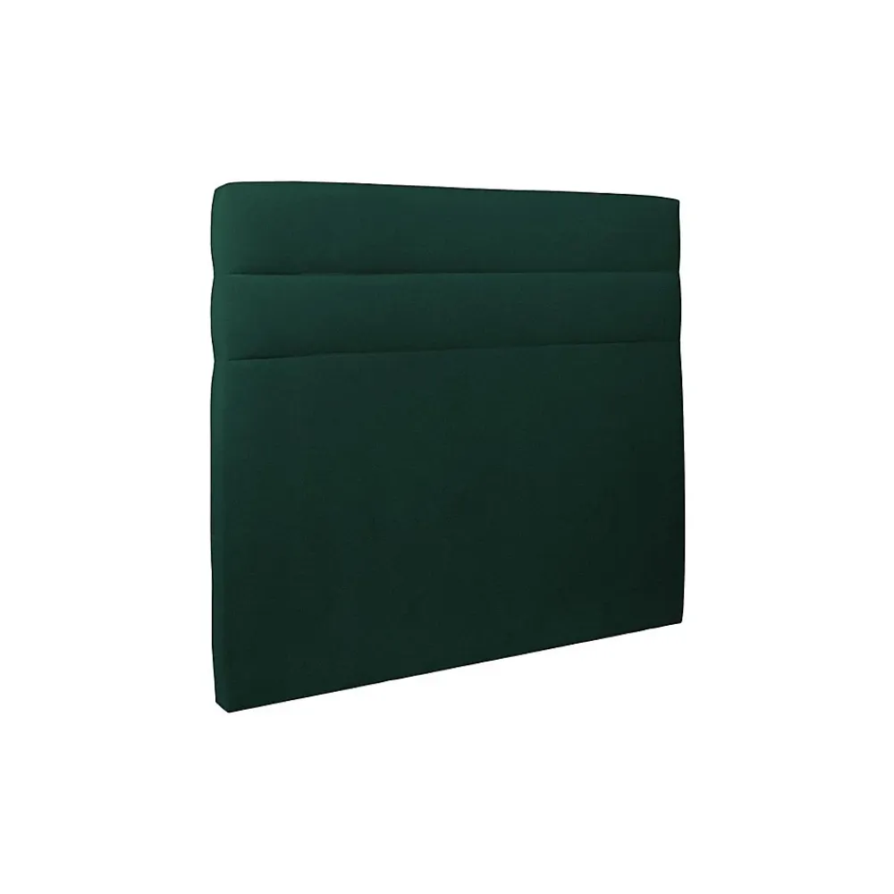 Sommeil De Plomb Lit avec tête de lit lignes velours et sommier kit - Lit en bois massif* Lit Simple