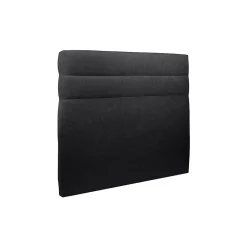Lit avec tête de lit lignes tissu et sommier kit - Lit en bois massif><noscript><img width=