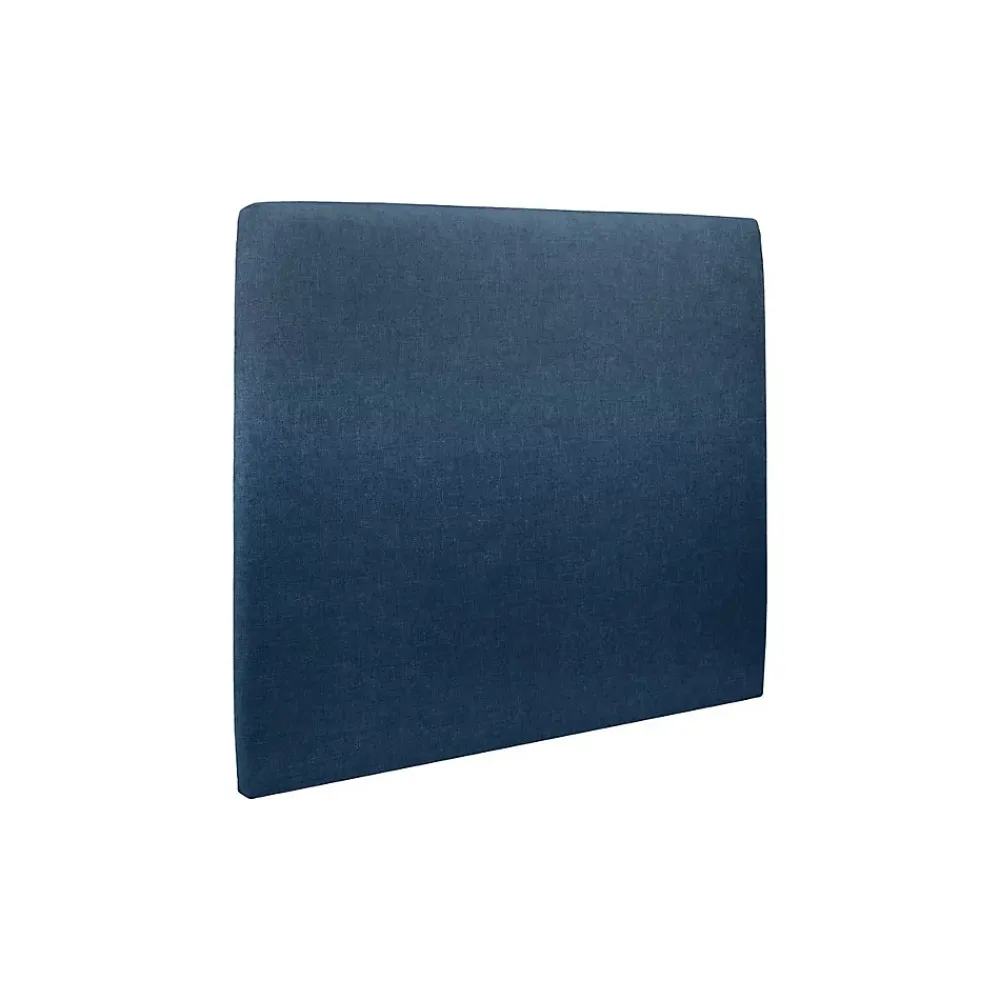 Sommeil De Plomb Lit avec tête de lit tapissier tissu et sommier kit - Lit en bois massif* Lit Simple