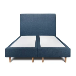 Sommeil De Plomb Lit avec tête de lit tapissier tissu et sommier tapissier - Lit en bois massif* Lit Double