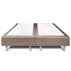 Sommeil De Plomb Lit avec tête de lit tapissier velours et sommier tapissier - Lit en bois massif* Lit Double