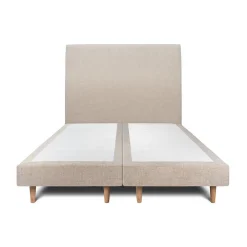 Lit avec tête de lit tapissier tissu et sommier tapissier - Lit en bois massif>Sommeil De Plomb Hot