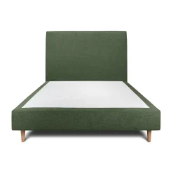 Lit avec tête de lit tapissier tissu et sommier tapissier - Lit en bois massif>Sommeil De Plomb Hot