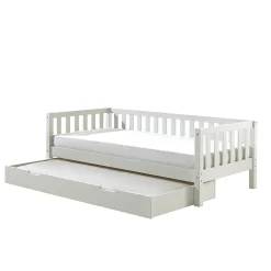 Lit banquette 90x200 sommier et tiroir de lit inclus Vipack Fritz - Blanc>Petits-Meubles Clearance