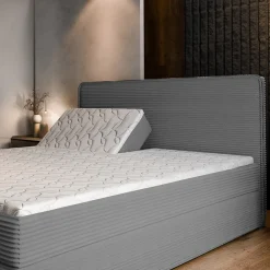 Lit Boxspring ASTOR 180X200 CM LINCOLN 39, Vert foncé, Lit avec matelas et rangement><noscript><img width=