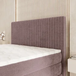 Lit Boxspring FELBIO 140X200 CM KRONOS 27, Rose, Lit avec matelas et rangement><noscript><img width=