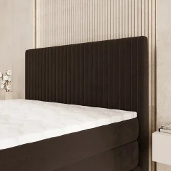 Masseno Lit Boxspring FELBIO 160X200 CM KRONOS 06, Marron, Lit avec matelas et rangement* Ensemble Sommier Et Matelas