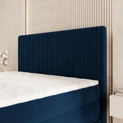 Masseno Lit Boxspring FELBIO 180X200 CM KRONOS 09, Bleu, Lit avec matelas et rangement* Ensemble Sommier Et Matelas