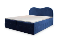 Lit Boxspring FLUVIA 140X200 CM MONOLITH 77, Bleu, Lit avec matelas et rangement>Masseno Sale