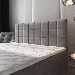Lit Boxspring IBIZA 140X200 CM INARI 22, Beige, Lit avec matelas et rangement><noscript><img width=