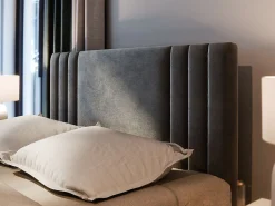 Lit Boxspring KANES 180X200 CM CASABLANCA 08, Marron, Lit avec matelas et rangement><noscript><img width=