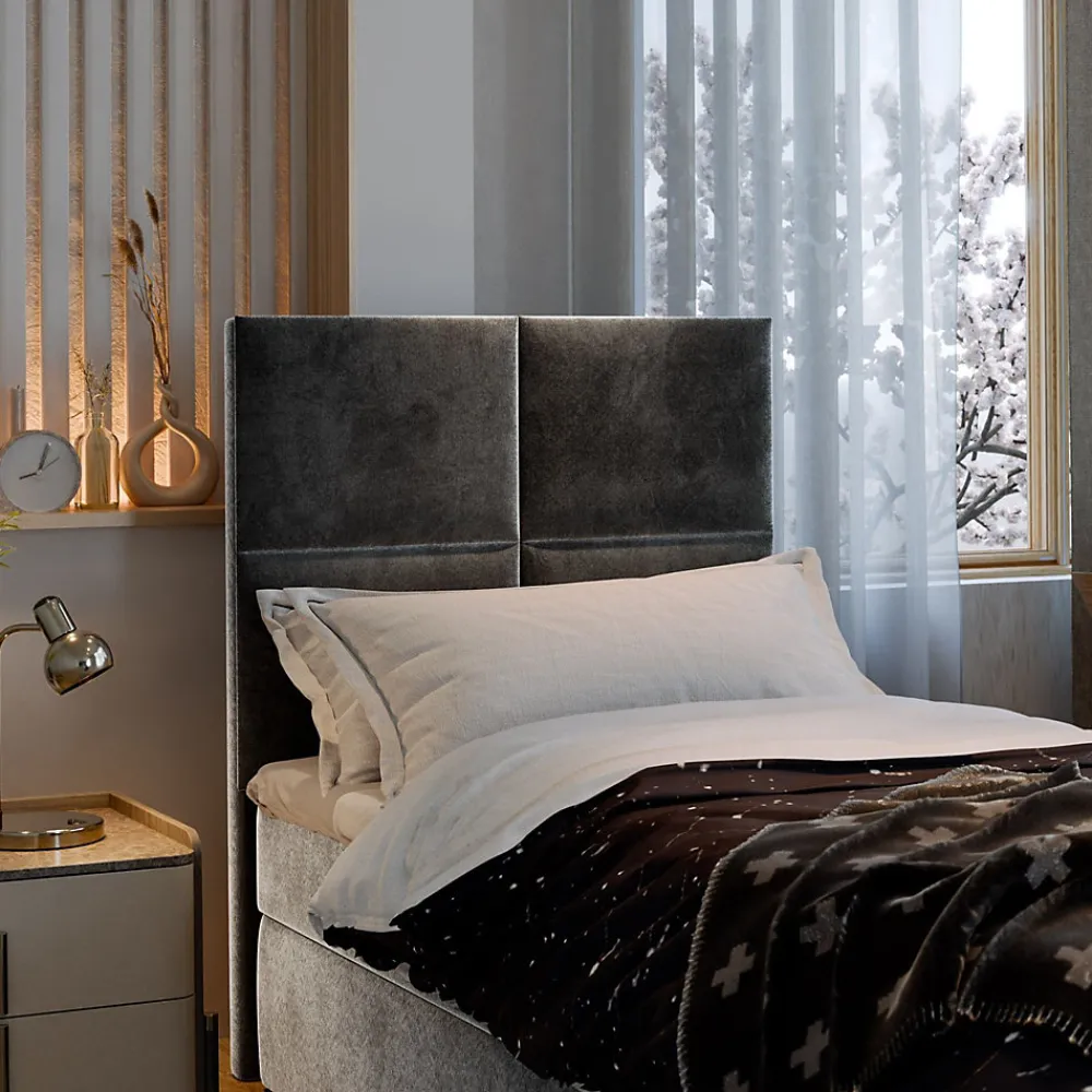 Lit Boxspring LENA 80 80X200 CM KRONOS 27, Rose, Lit avec matelas et rangement>Masseno Outlet