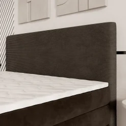 Lit Boxspring MATERN 180X200 CM POSO 06 + KRONOS 06, Marron, Lit avec matelas et rangement><noscript><img width=