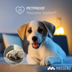 Lit Boxspring MILARA 160X200 CM TILIA 77, Bleu, Lit avec matelas et rangement><noscript><img width=