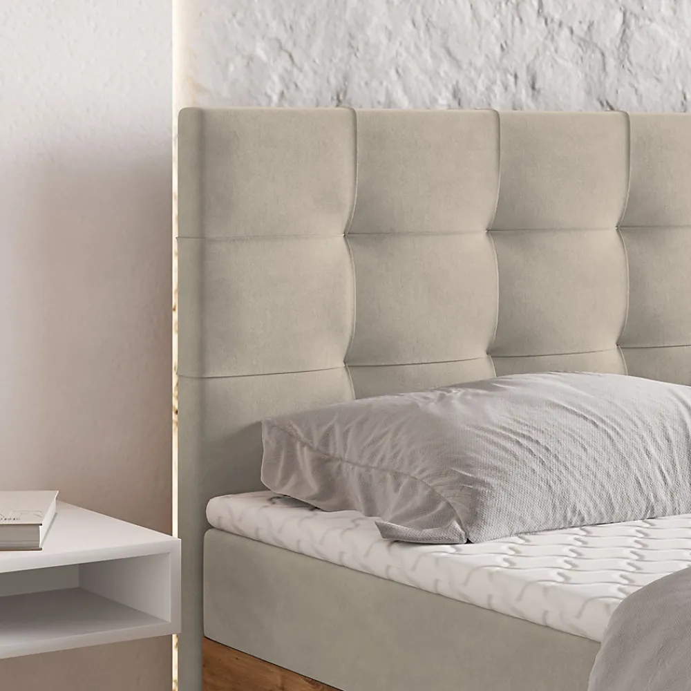 Lit Boxspring MOLVEN 180X200 CM SORO 21, Beige, Lit avec matelas et rangement>Masseno Best