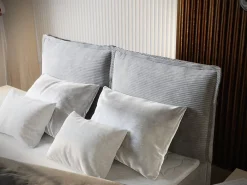 Masseno Lit Boxspring MONTA 180X200 CM LINCOLN 83, Beige, Lit avec matelas et rangement* Ensemble Sommier Et Matelas