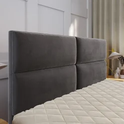 Lit Boxspring MULEN 160X200 CM SAWANA 14, Noir, Lit avec matelas et rangement><noscript><img width=