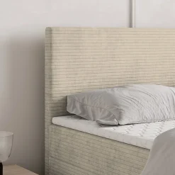 Lit Boxspring NIRA 140X200 CM ROMA 03, Crème, Lit avec matelas et rangement><noscript><img width=