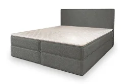 Lit Boxspring PELLIO 160X200 CM QUELLE 92, Gris, Lit avec matelas et rangement>Masseno Clearance