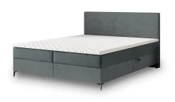 Lit Boxspring TORREL 140X200 CM POSO 60 + PAROS 06, Gris, Lit avec matelas et rangement>Masseno Sale